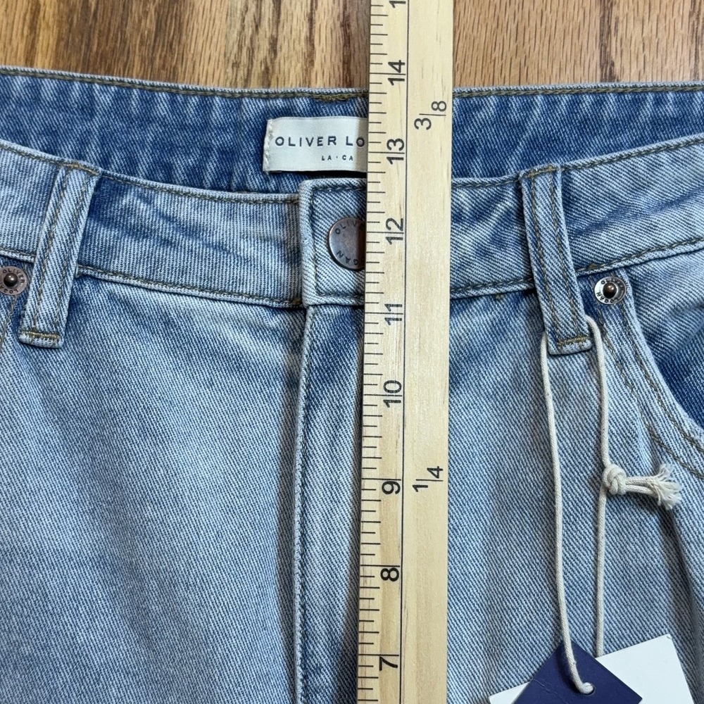 NWT Oliver Logan Women's Jeans 34 (36X29) Madison Wide Leg Baggy Cargo Boho - Picture 7 of 10
